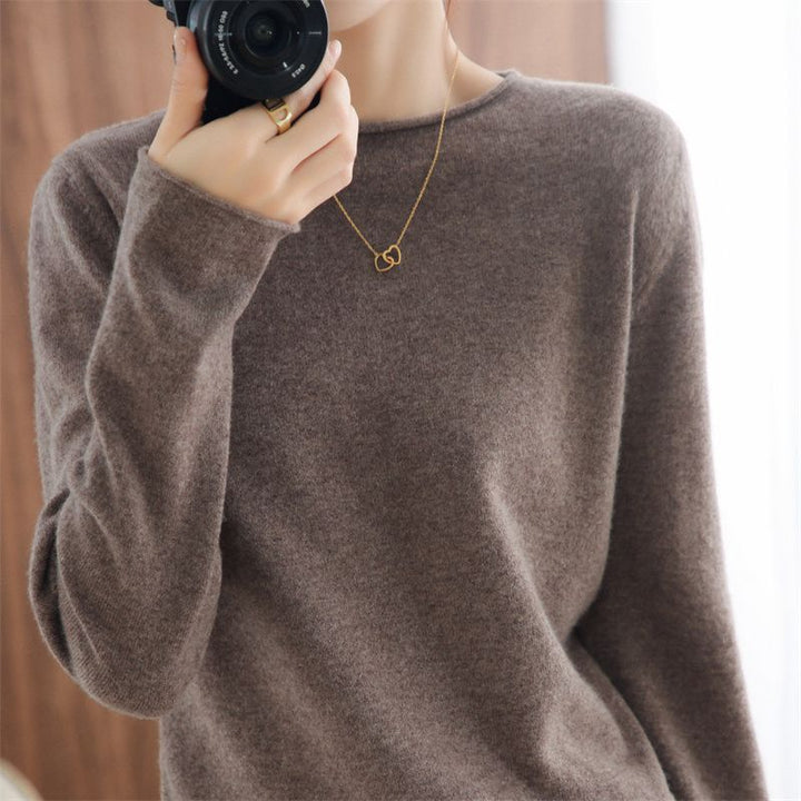 Kvinders bløde V-hals sweater Stilla