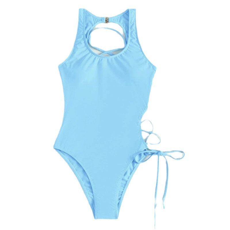 Dame one-piece badedragt med raffineret rygdesign Skovae