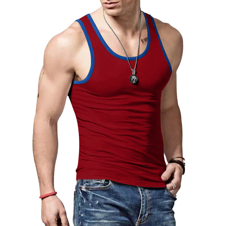 Herre Sport Tanktop med Kontrastsømme Stilla
