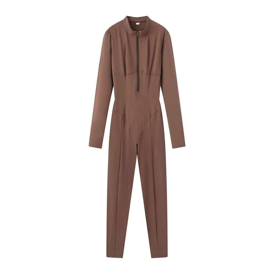 Kvinders sporty jumpsuit med lægkrave Stilla