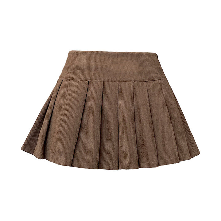Femme Plisseret Corduroy Miniskirt Stilla