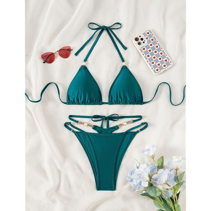 Kvinder Triangle Top Bikini Sæt Stilla