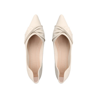 Dame elegante spidse pumps med raffineret knude-detalje Stilla