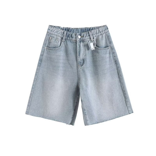 Dame høj kvalitets bomulds shorts med elastisk talje og afslappet pasform Stilla