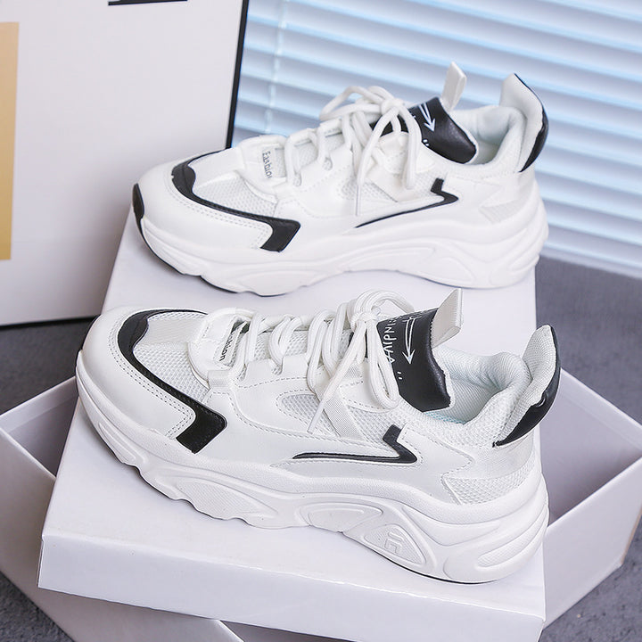 Dame Lettere Løbesneakers med åndbar Mesh-overflade og dæmpende sål Stilla