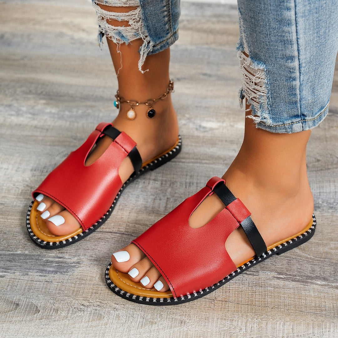 Dame Sling-sandaler med moderne slidsdesign og komfortabelt fodsenge Stilla