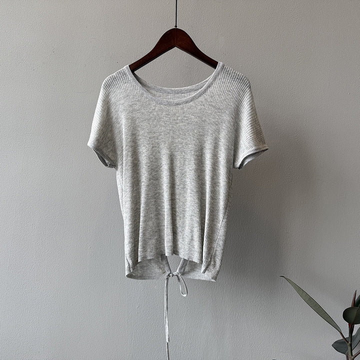 Dame afslappet T-shirt med justerbar søm Stilla