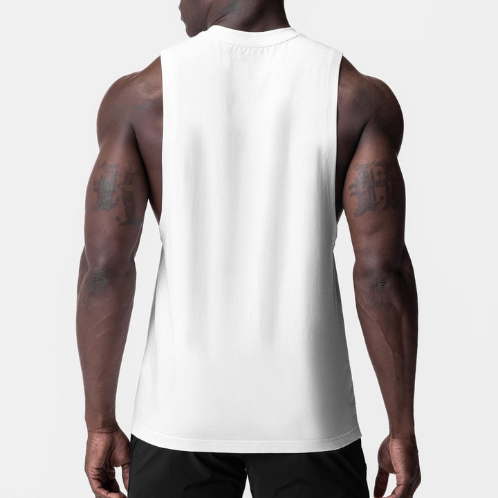 Herrer Sporty Muskelshirt med bred armhul Stilla