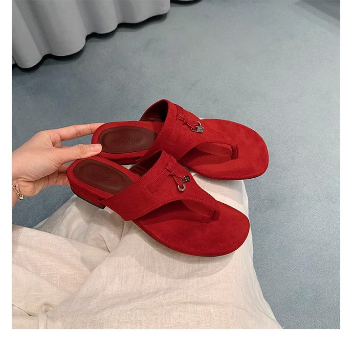 Dame Zehentrenner-sandaler med komfortabelt fodseng og elegant design Stilla