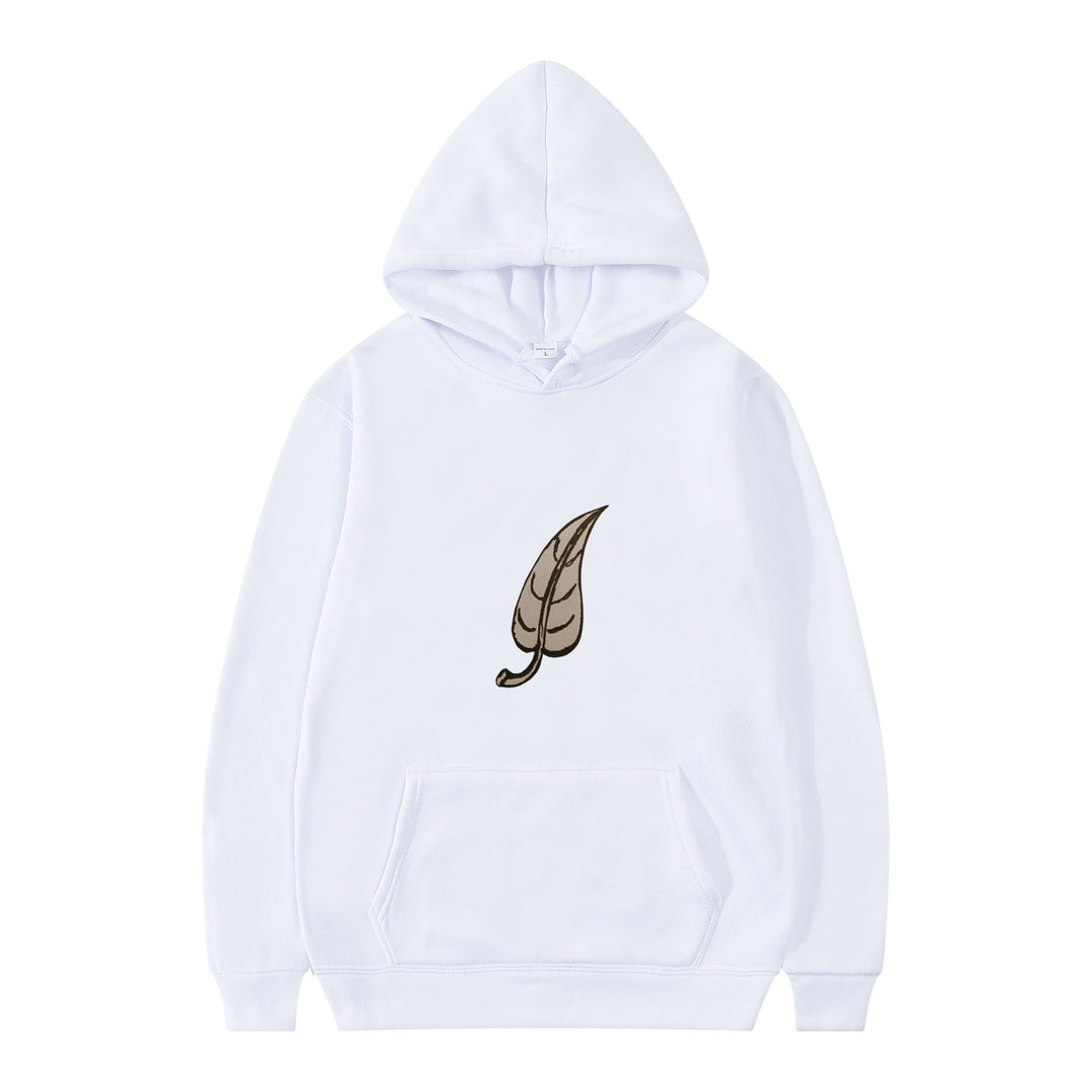 Dame hoodie med original bladmønster Skovae