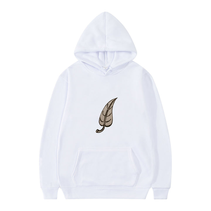 Dame hoodie med original bladmønster Skovae