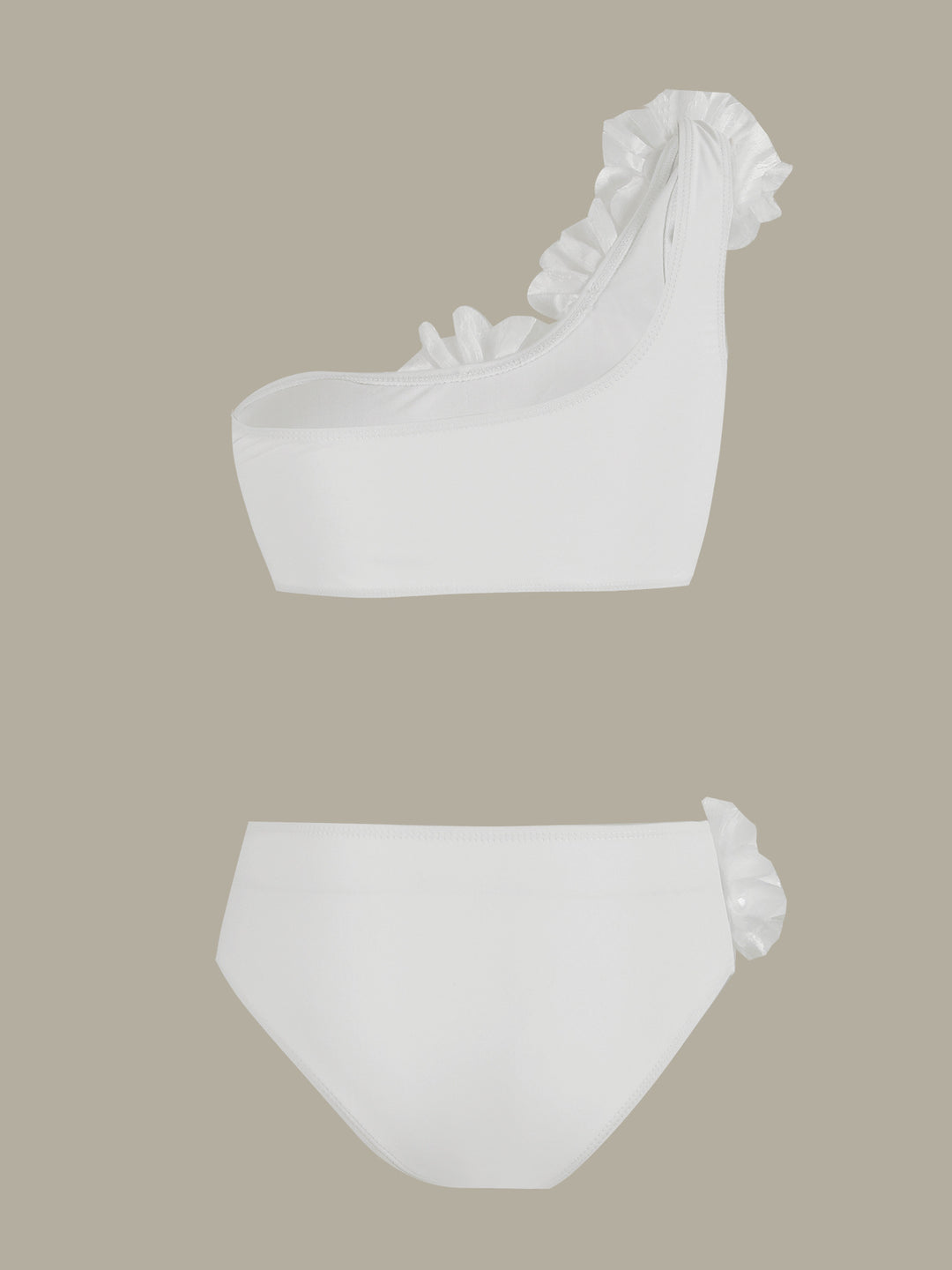 Dame bikini-sæt med elegant bustier og raffinerede blomsterapplikationer Stilla