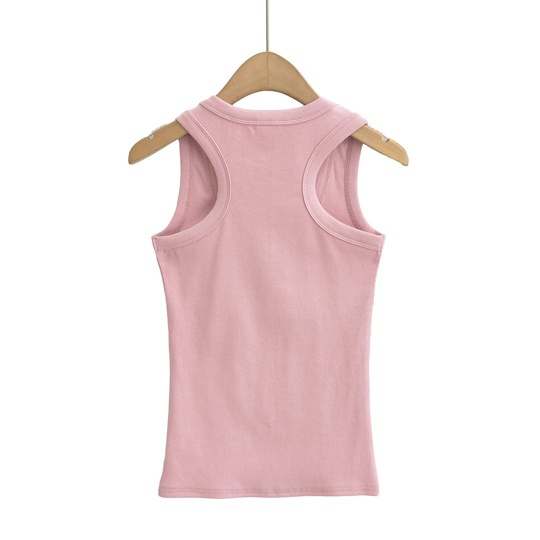Dame Sporty tanktop med figureformende snit og elastisk materiale Stilla