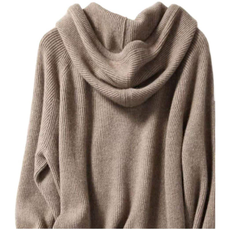 Damer Oversized Hættepullover lavet af blødt Sweatstof med praktisk Snøre Stilla
