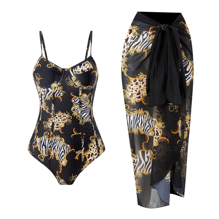 Dame Badeshorts med elegant omslagsskjørt Stilla