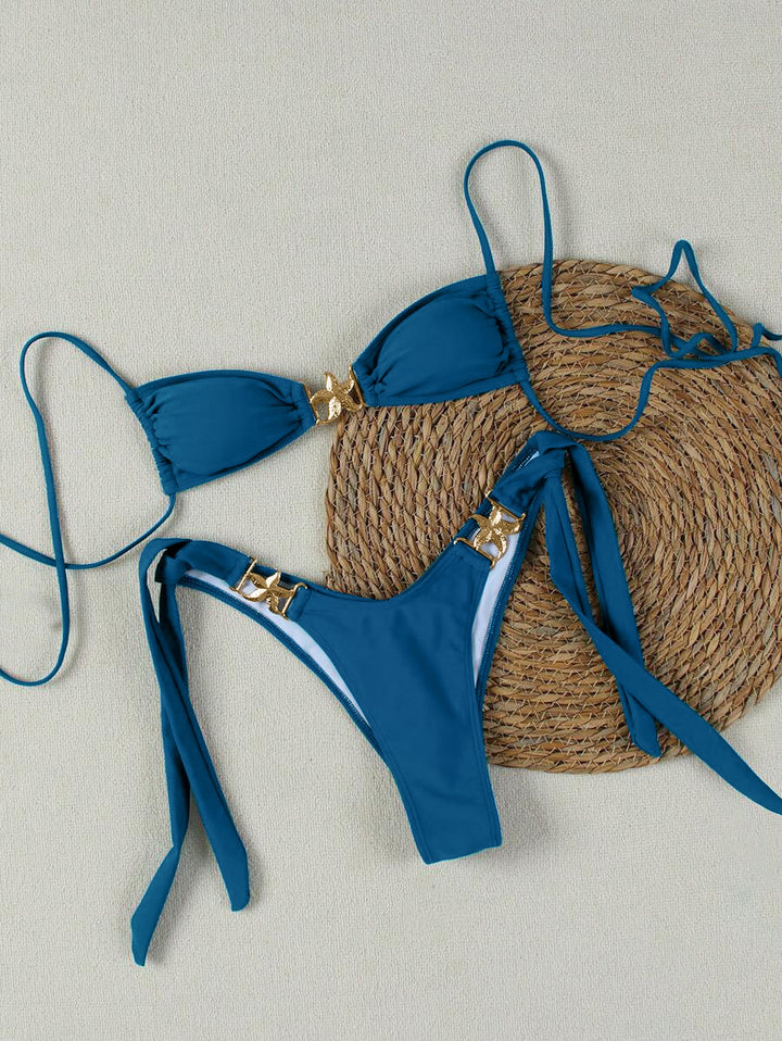 Dame Bikini-sæt med elegante spænder Skovae