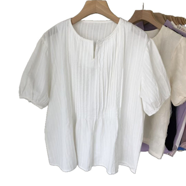Femme Struktureret Fritids Pullover Bluse Stilla