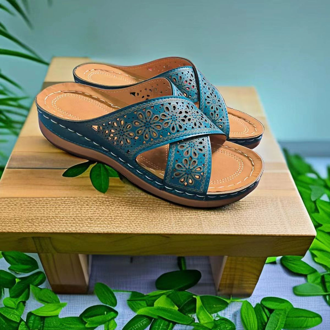Dame Blomsterapplikationer Komfort-Sandaler Stilla