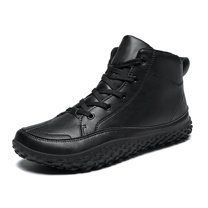 Herren nan urban læder-sneakerboot med polstret skaft og grippy profil sål Skovae