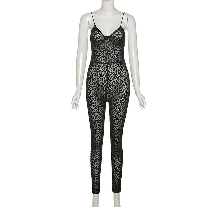 Dame kattemønster catsuit Stilla