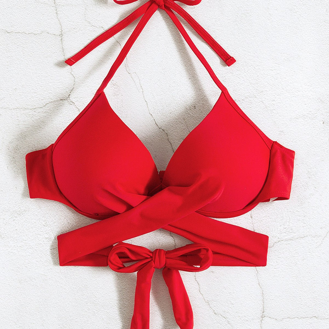 Dame bikini top med legende knude og elegant design Skovae