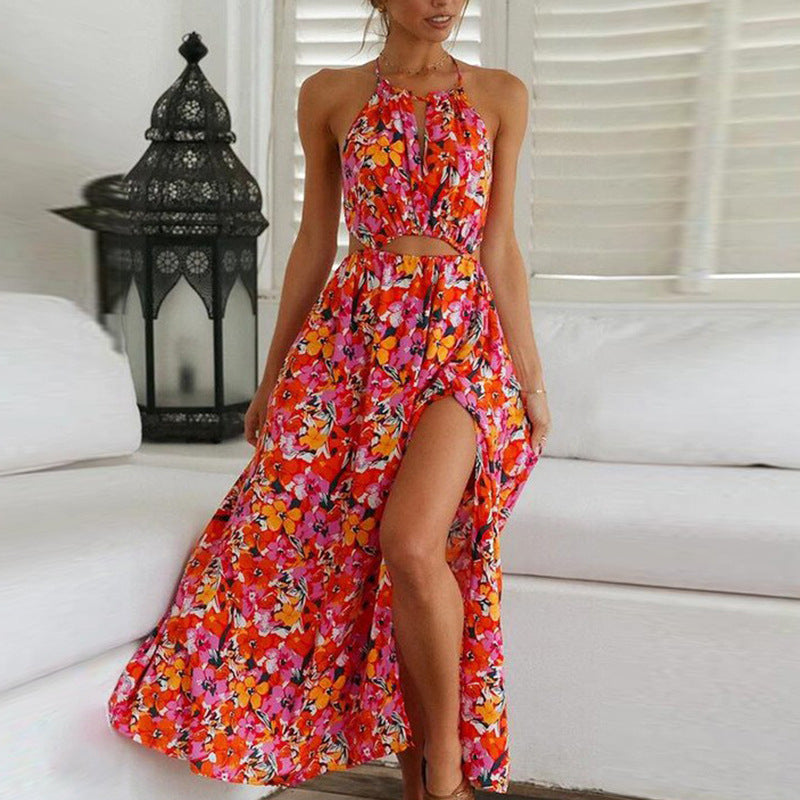 Dame Maxi Kjole med Blomsterprint Stilla