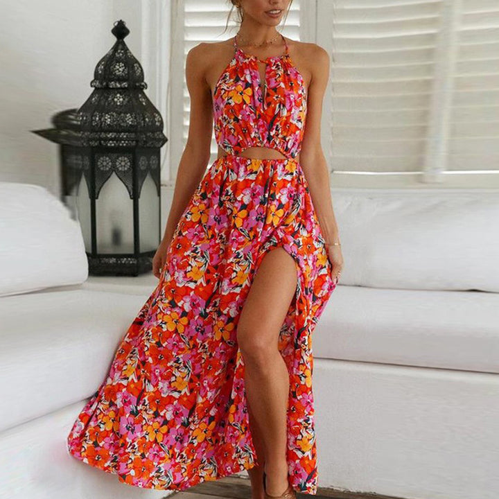 Dame Maxi Kjole med Blomsterprint Stilla