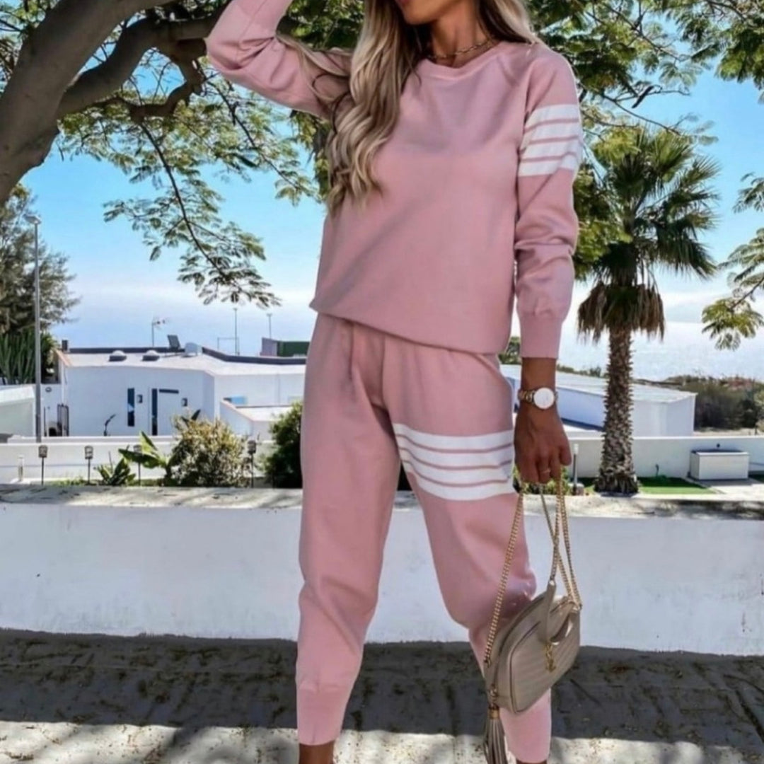 Dame Elegant og Casual Lounge Set med Loose Fit Skovae