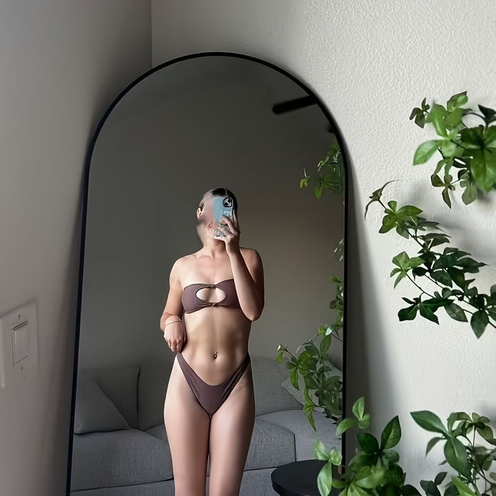 Damer Bandeau-bikini med innovativ knude design Skovae