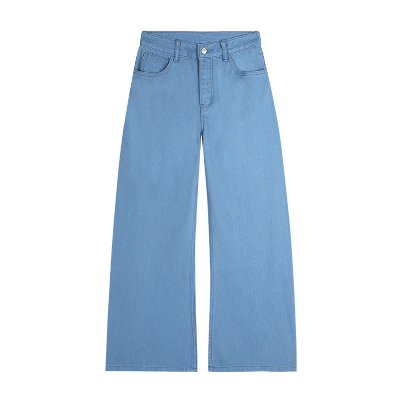 Dame bred jeans med høj talje og elegant silhuet Stilla