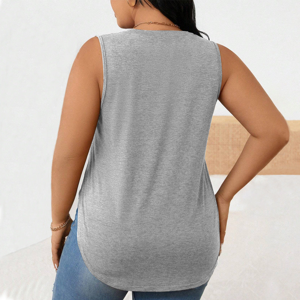 Dame tanktop med sidestykker Stilla
