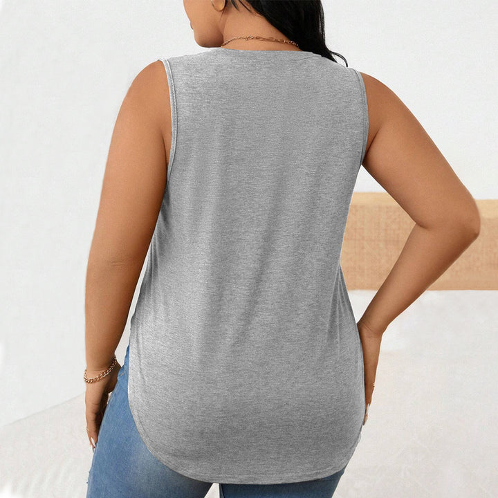 Dame tanktop med sidestykker Stilla