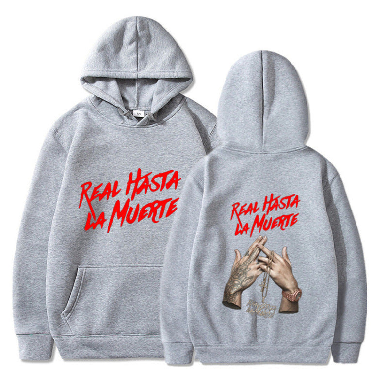 Kvinders hoodie med iøjnefaldende bogstaver i urban stil Skovae