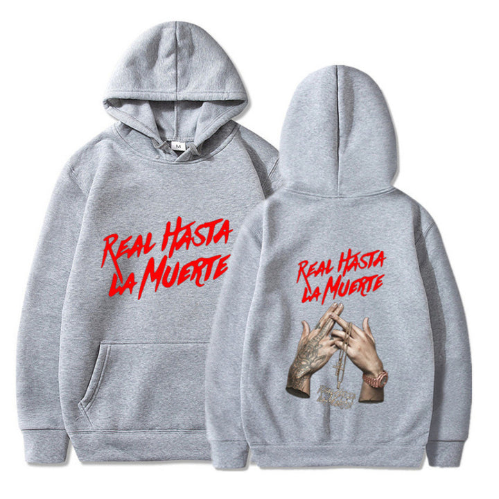 Kvinders hoodie med iøjnefaldende bogstaver i urban stil Skovae