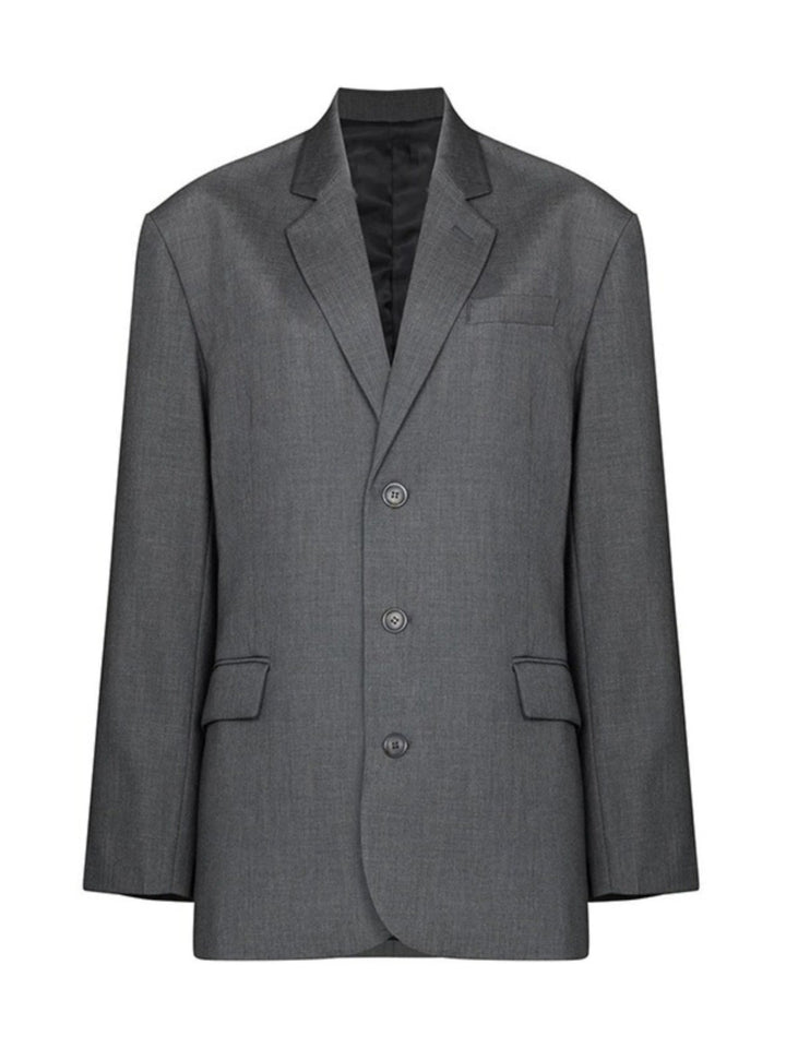Dame klassisk blazer med moderne snit og to knapstolper Stilla