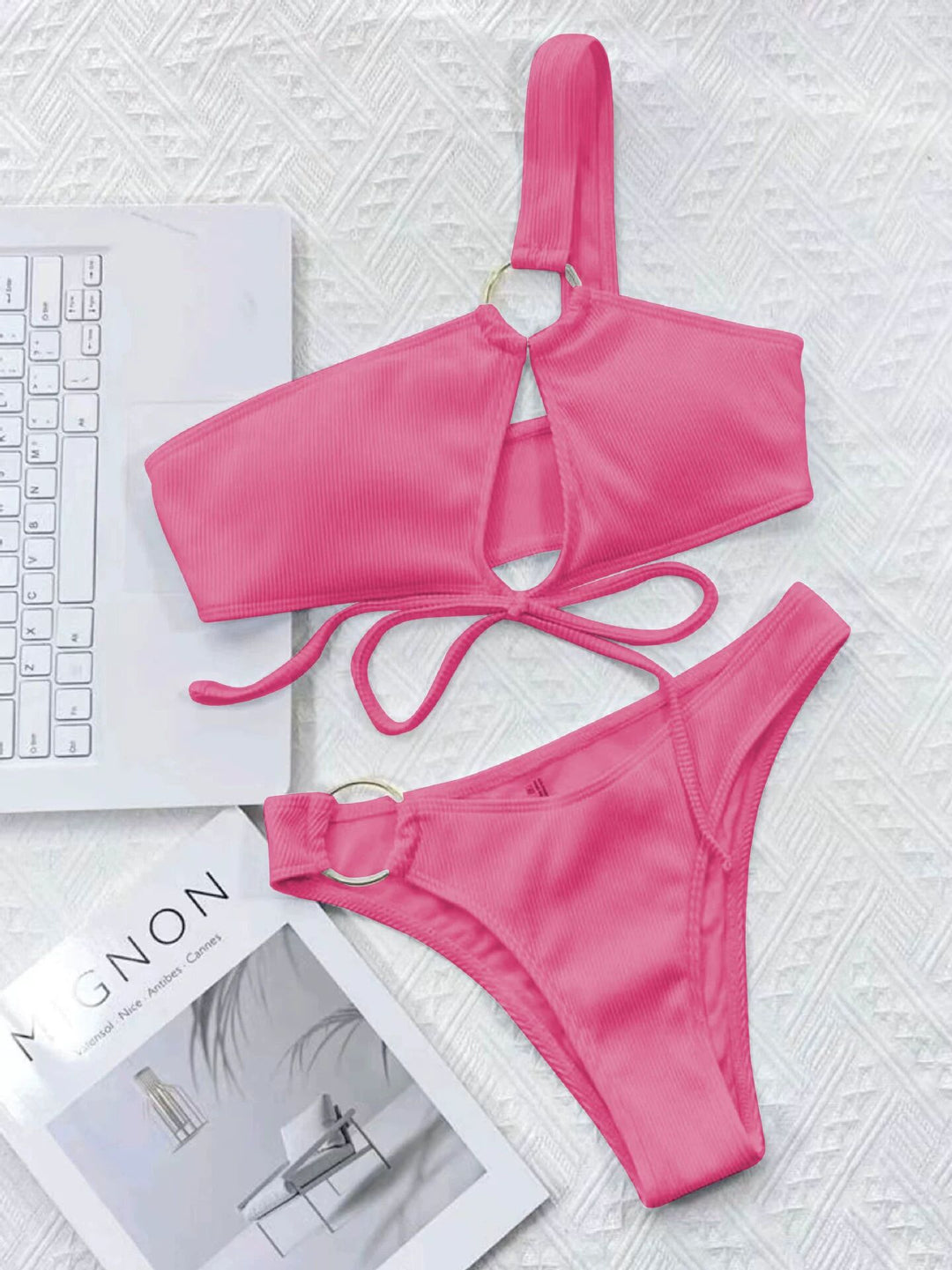 Dame Rib sæt med udsnit Bikini Stilla