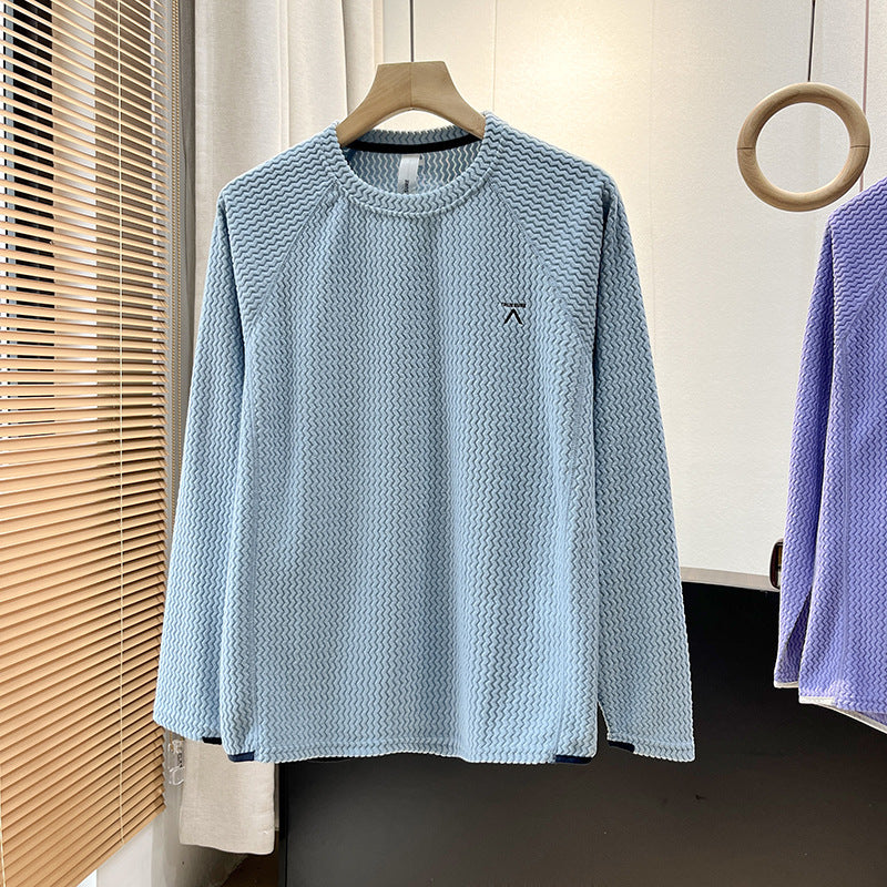 Damer stilfuld langærmet skjorte med tekstureret design Stilla