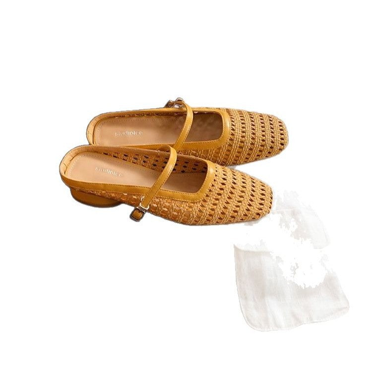 Dame Sling-sandaler med moderigtig netdesign og justerbar rem Stilla