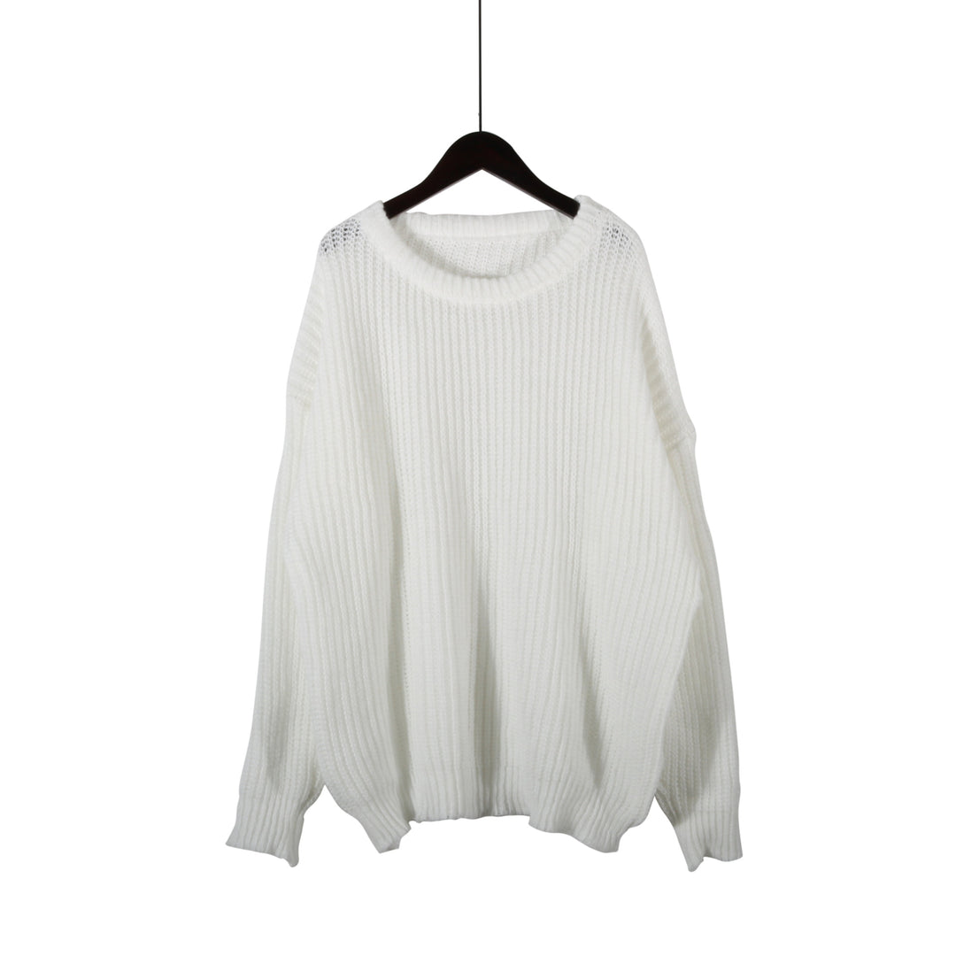 Kvinder chunky strikket sweater med oversize pasform og afslappede ærmer Stilla