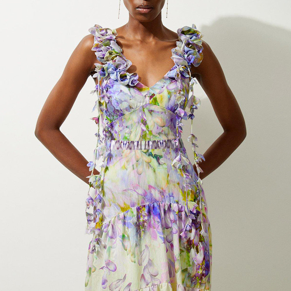 Dame One-piece badebuks med elegante ruffles detaljer Skovae