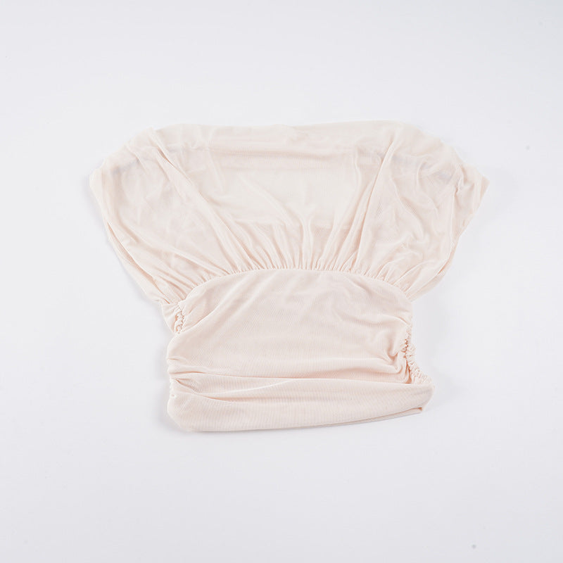Dame elegant overdel med ruffles detaljer og figursyet snit Skovae