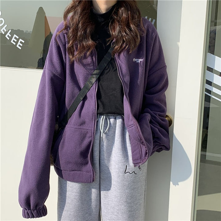Femme Cozy Fleece Zip-Up Jakke Stilla