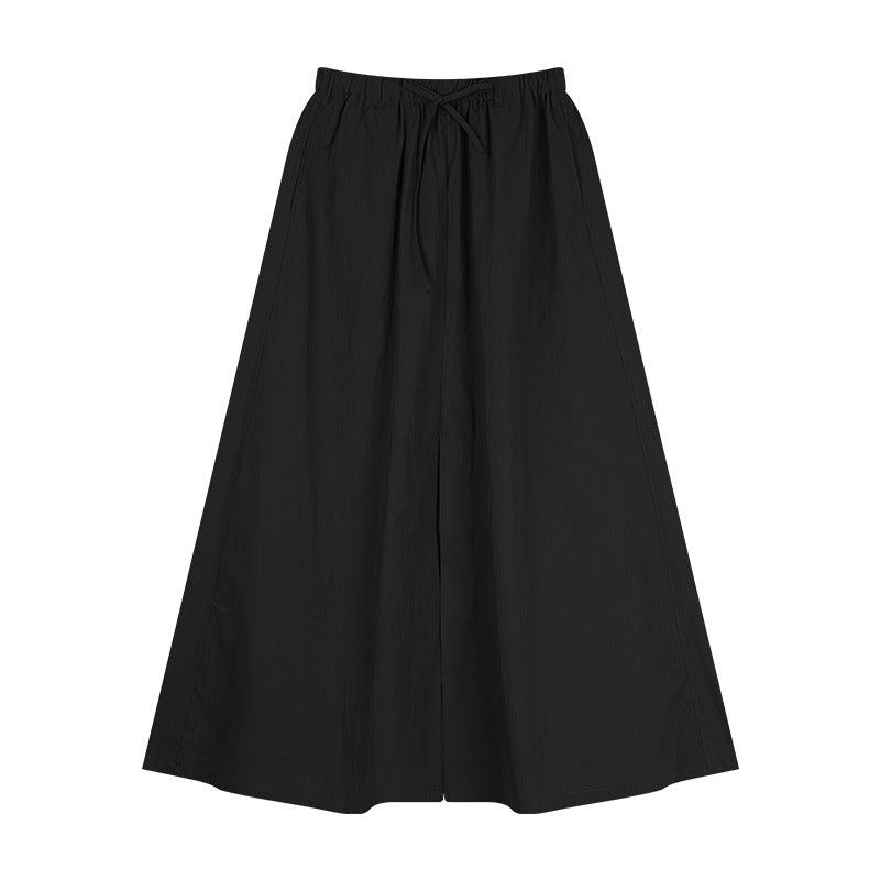 Dame bred Culotte-bukser lavet af åndbart materiale med elastisk talje og praktiske sidelommer Stilla