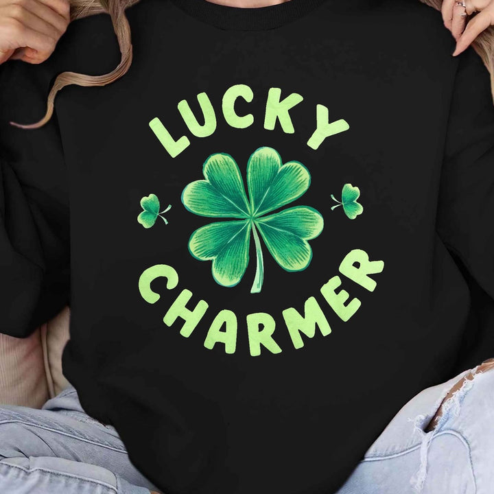 Kvinders sweatshirt med motiverende print og afslappet pasform Skovae