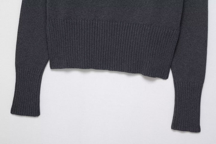 Dame elegant oversized strikpullover med bred rund halsudskæring Stilla