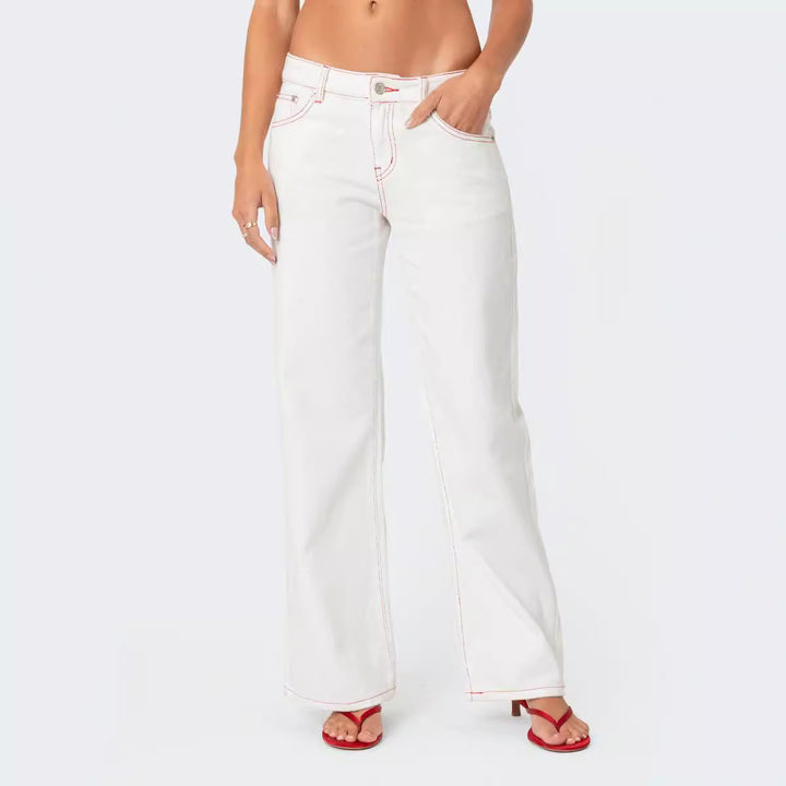 Dame spidsen crop-top med sløjfedetalje og justerbare stropper Skovae