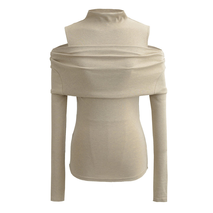 Dame figurtilpasset Off-Shoulder Langærmet top Stilla