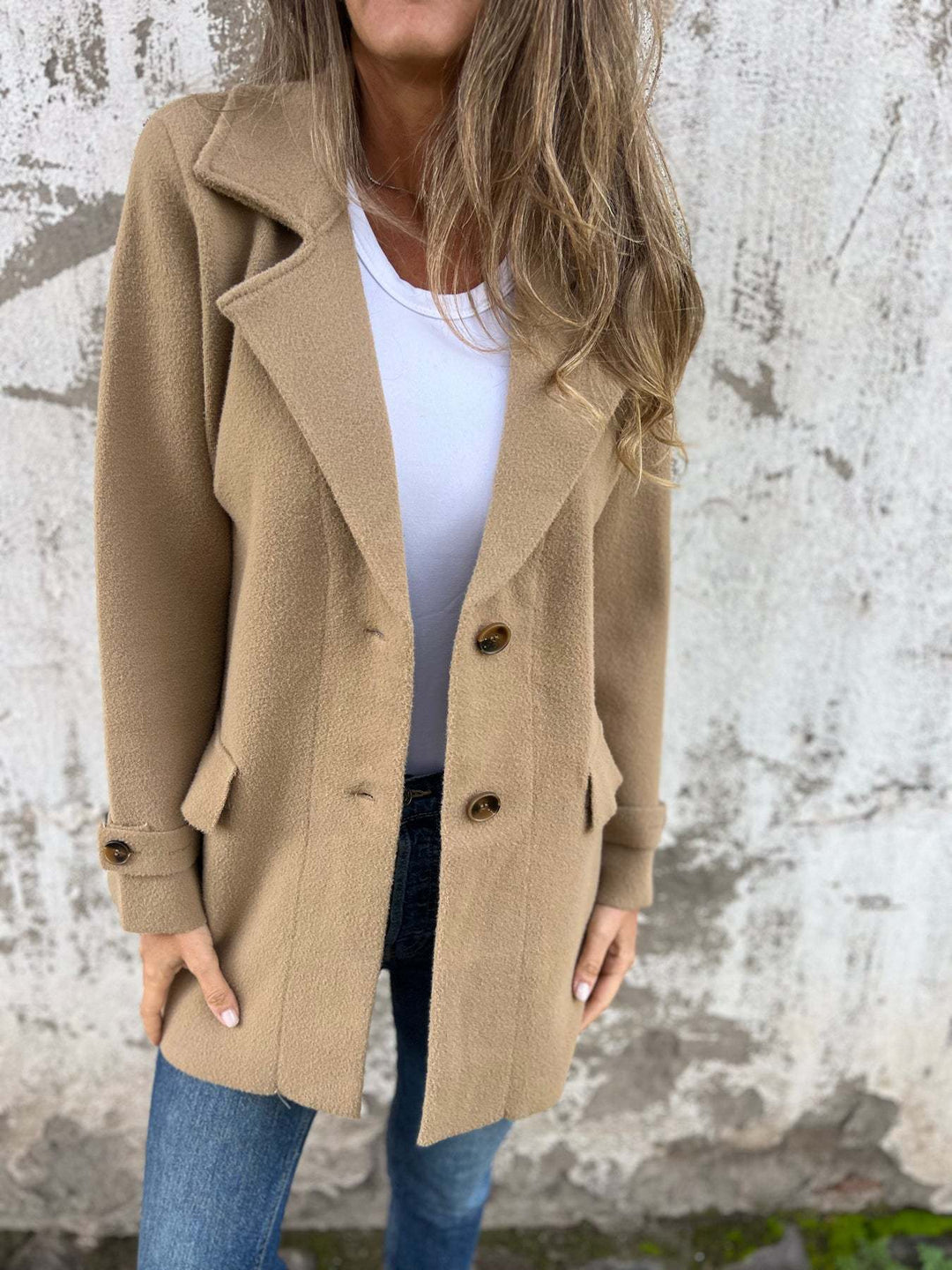 Dame Urban Uld Blazer med elegant snit og praktiske lommer Stilla