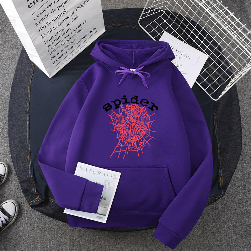 Kvinders hoodie med kreativ edderkoppemotiv Skovae