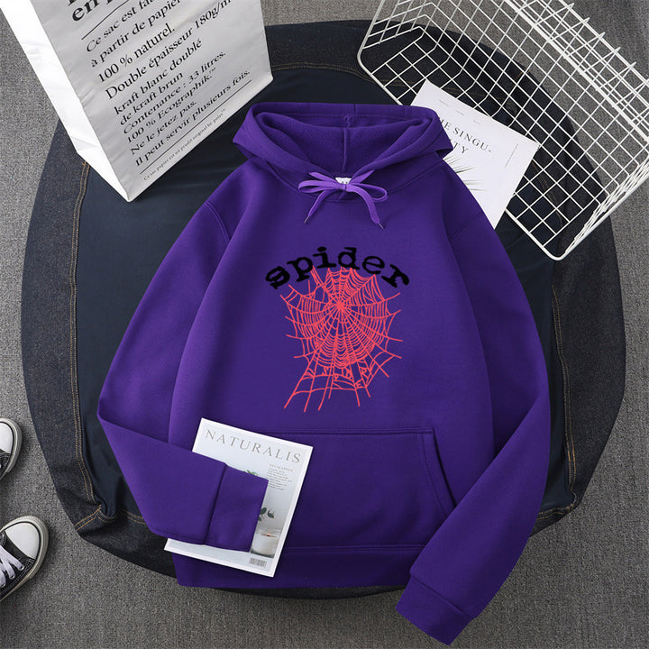 Kvinders hoodie med kreativ edderkoppemotiv Skovae